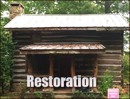 Historic Log Cabin Restoration  Lorton, Virginia